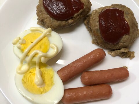 食パンで作る♡蓮根入りハンバーグ(^^)